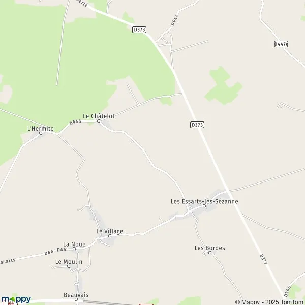 Plan Les EssartslèsSézanne carte de Les EssartslèsSézanne (51120